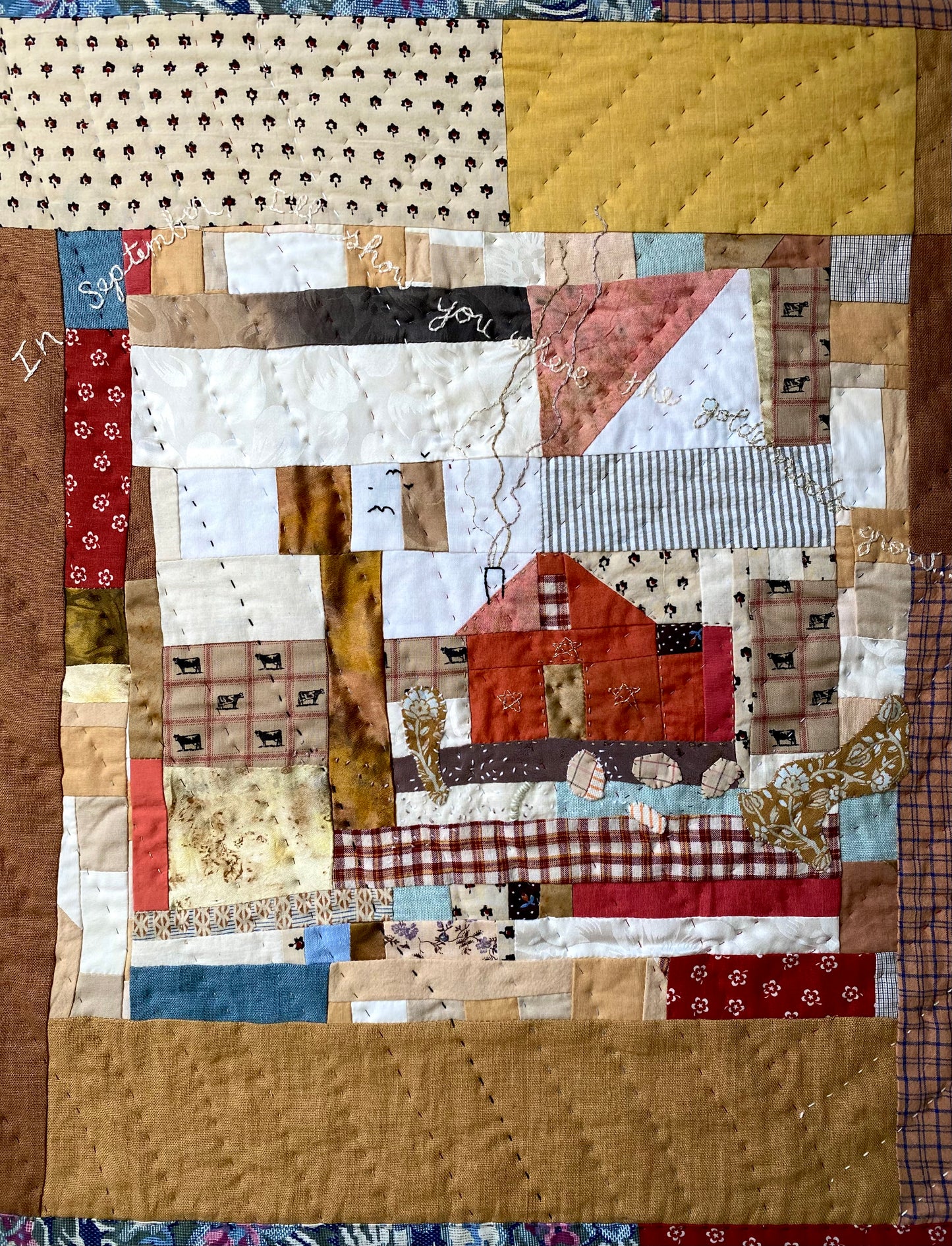 Where the Goldenrods Grow Wall Quilt