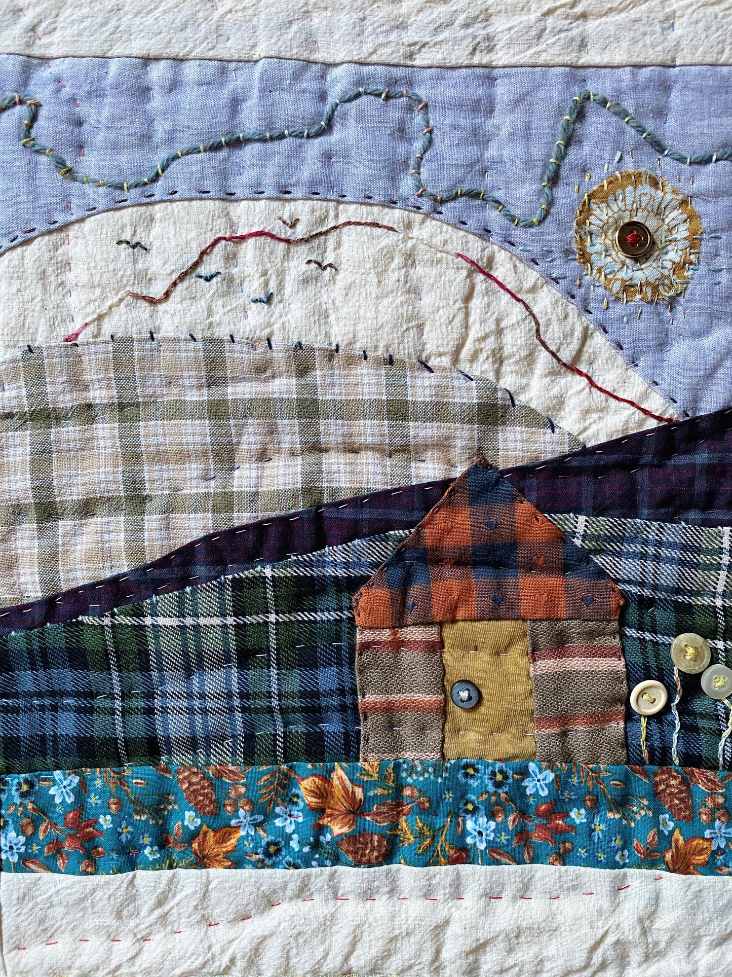 ‘Goldenrod Valley’ Wall Quilt