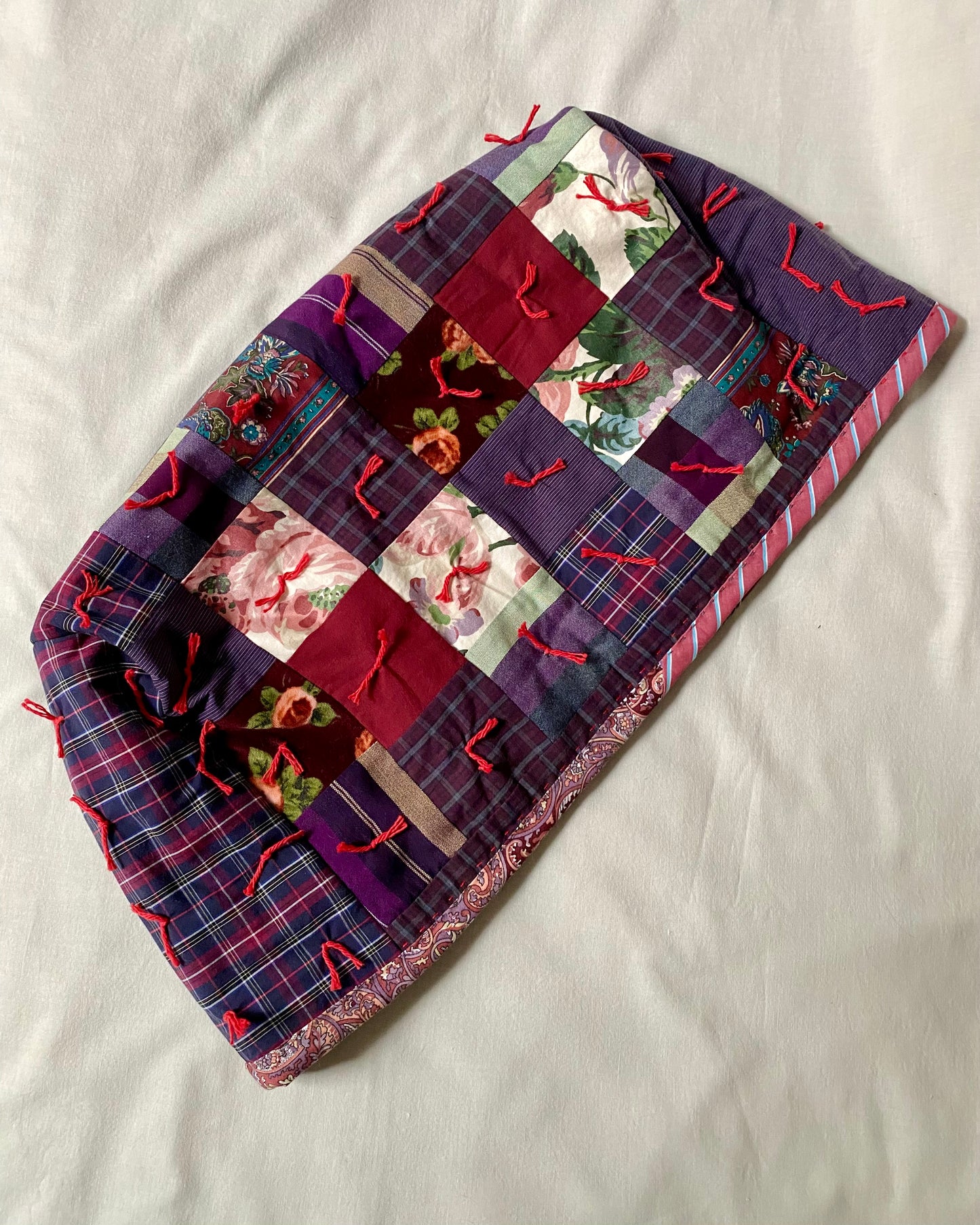 Dark Berry Quilted Sewing Machine Cover