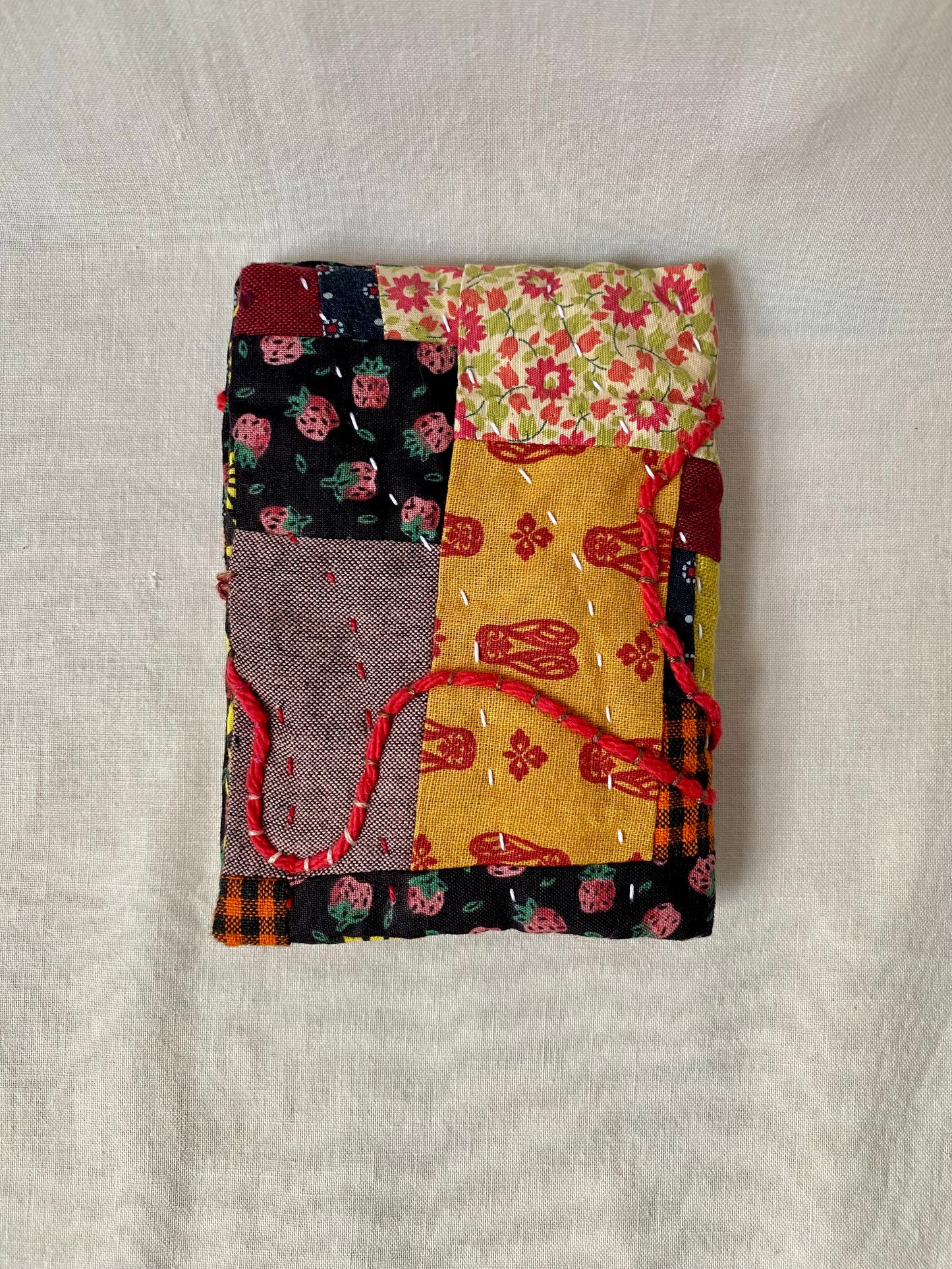 Red Berry Stitching Book