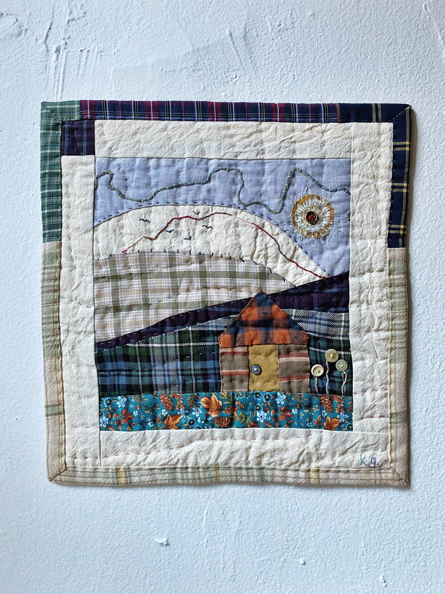 ‘Goldenrod Valley’ Wall Quilt