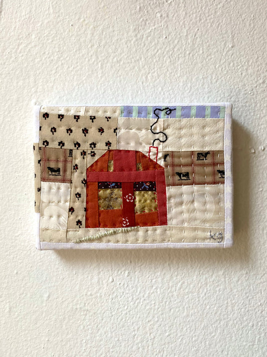 Little Red House Framed Quilt