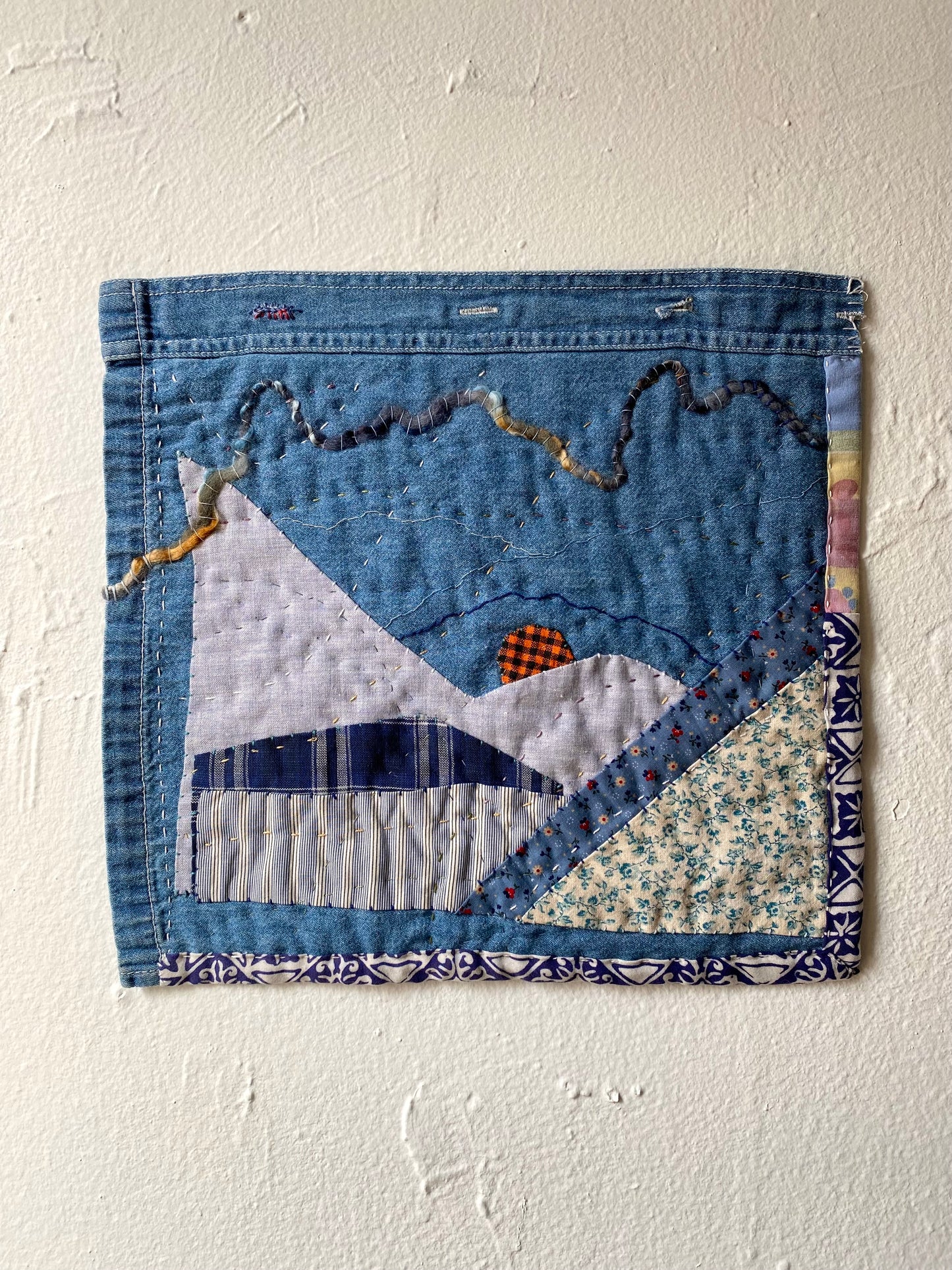 ‘Moonlit Evening’ Mini Wall Quilt