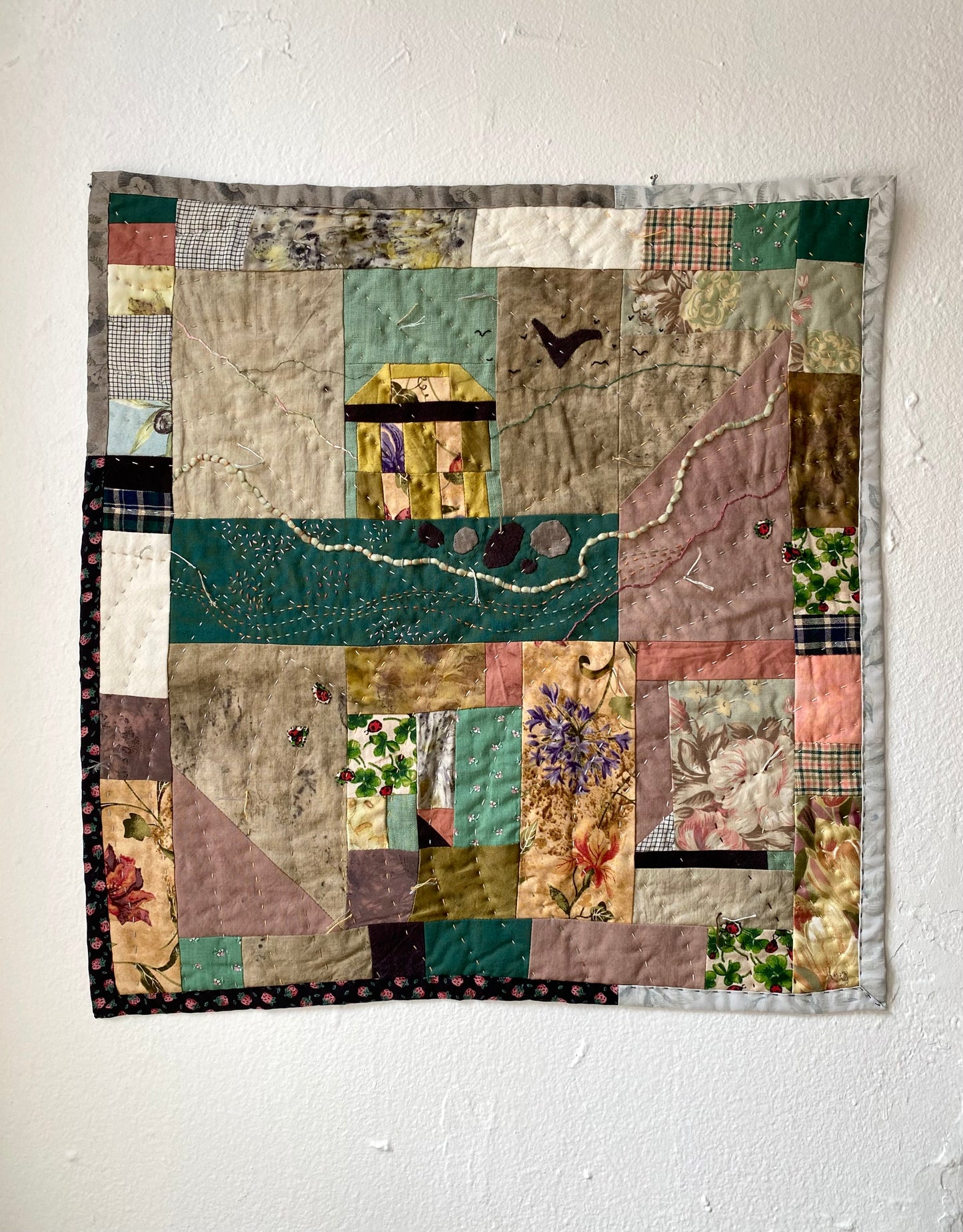 Green House on the River Wall Quilt