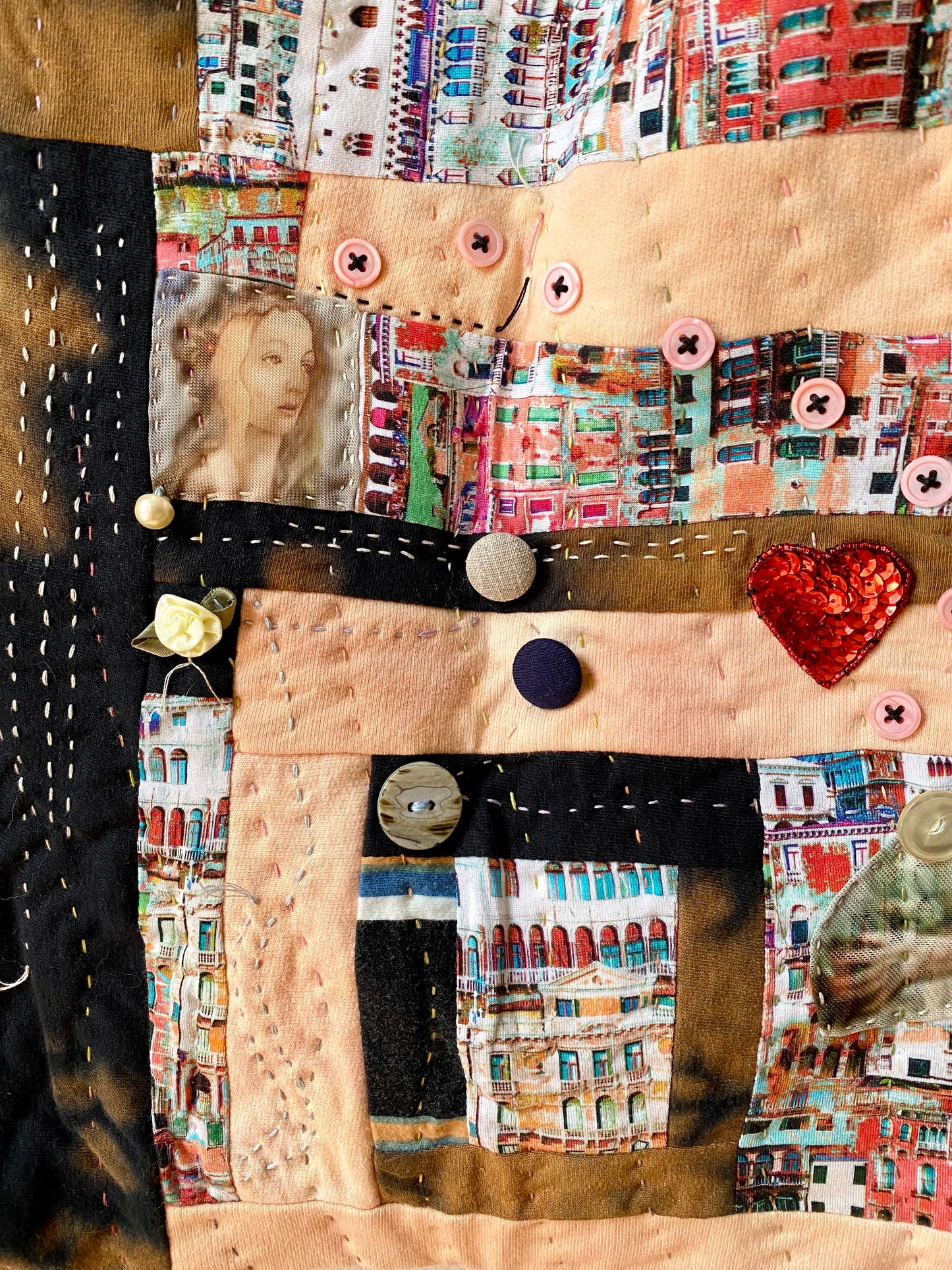 Roman Holiday Quilted Tote