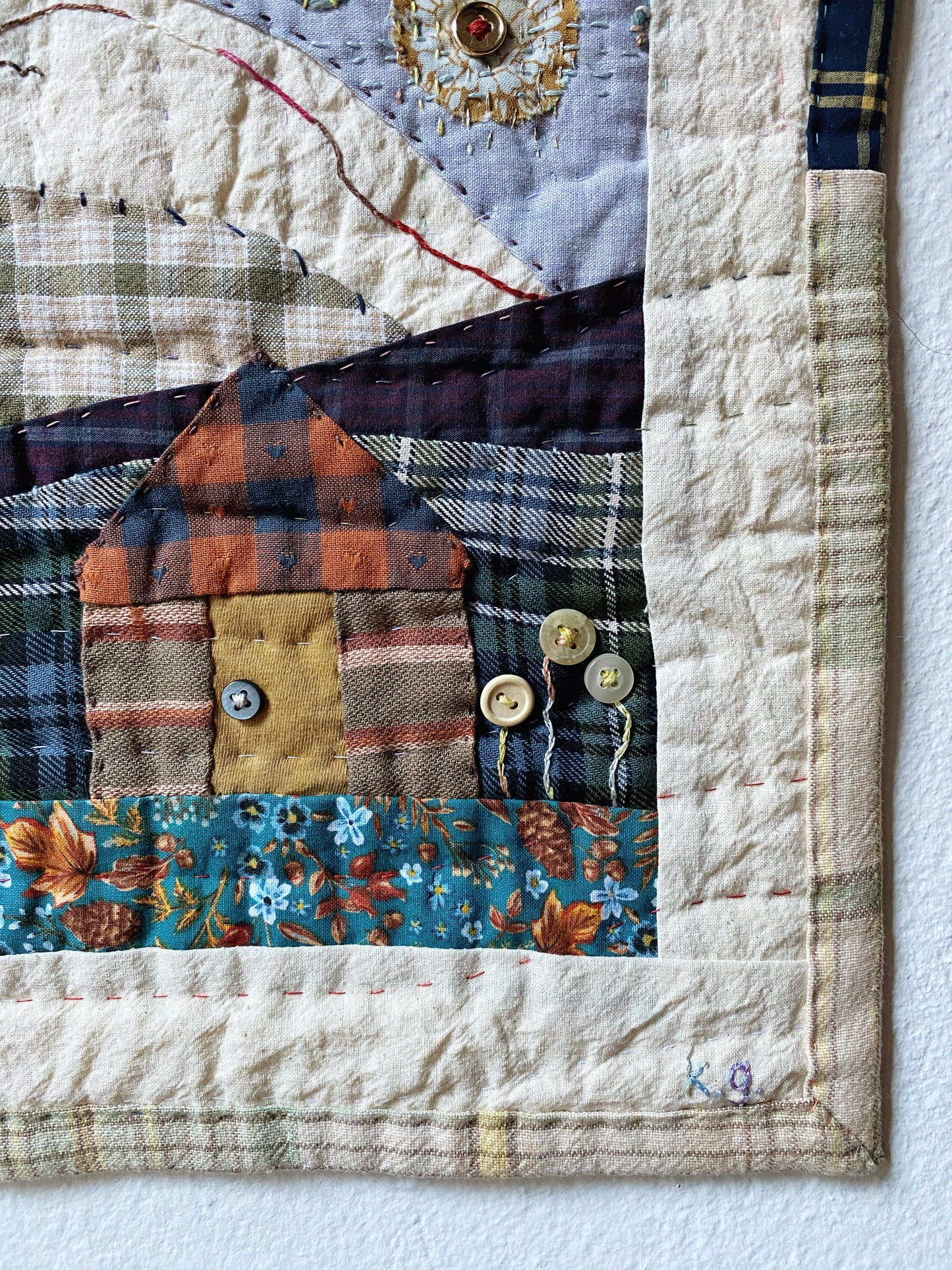 ‘Goldenrod Valley’ Wall Quilt