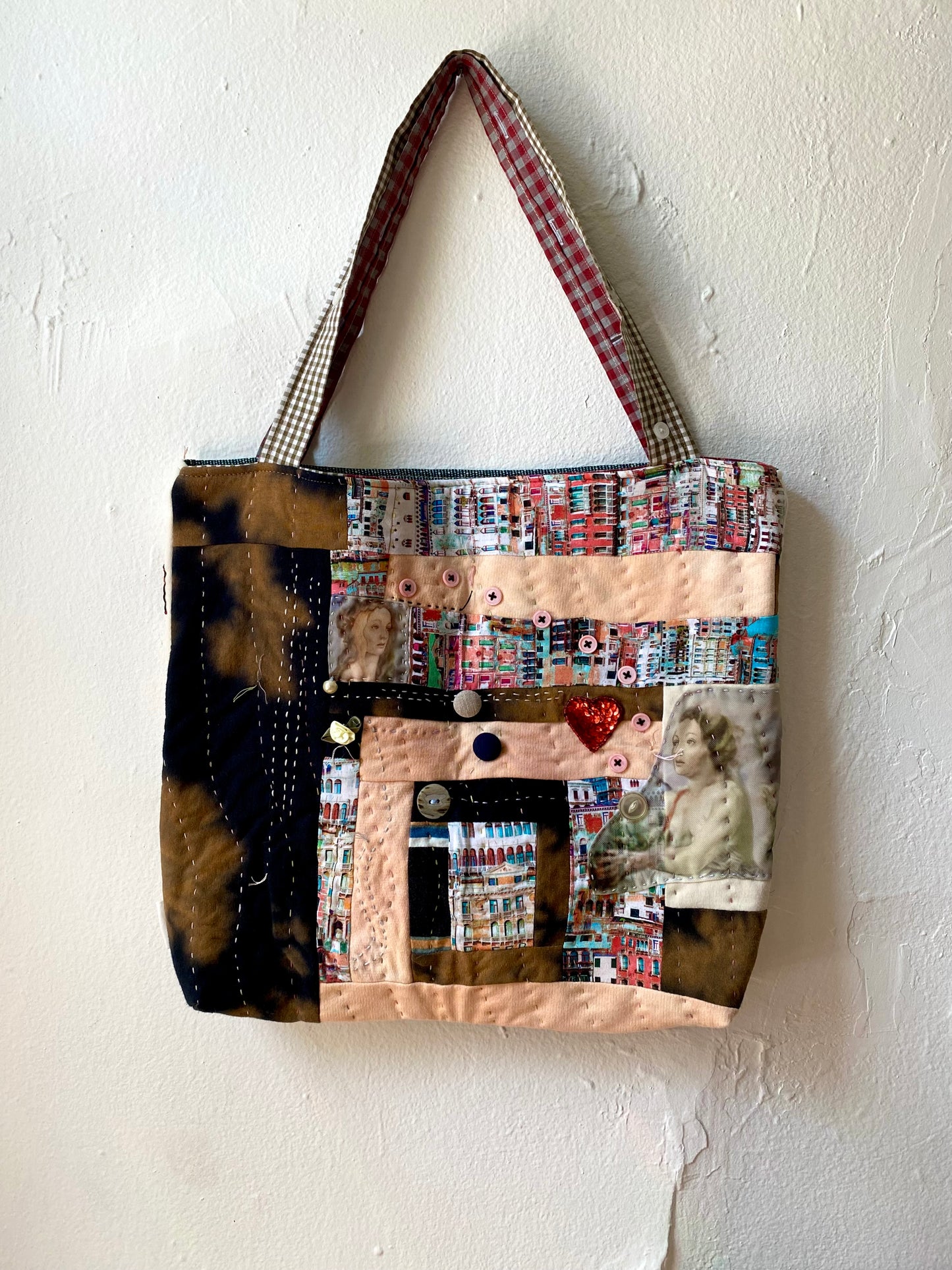 Roman Holiday Quilted Tote