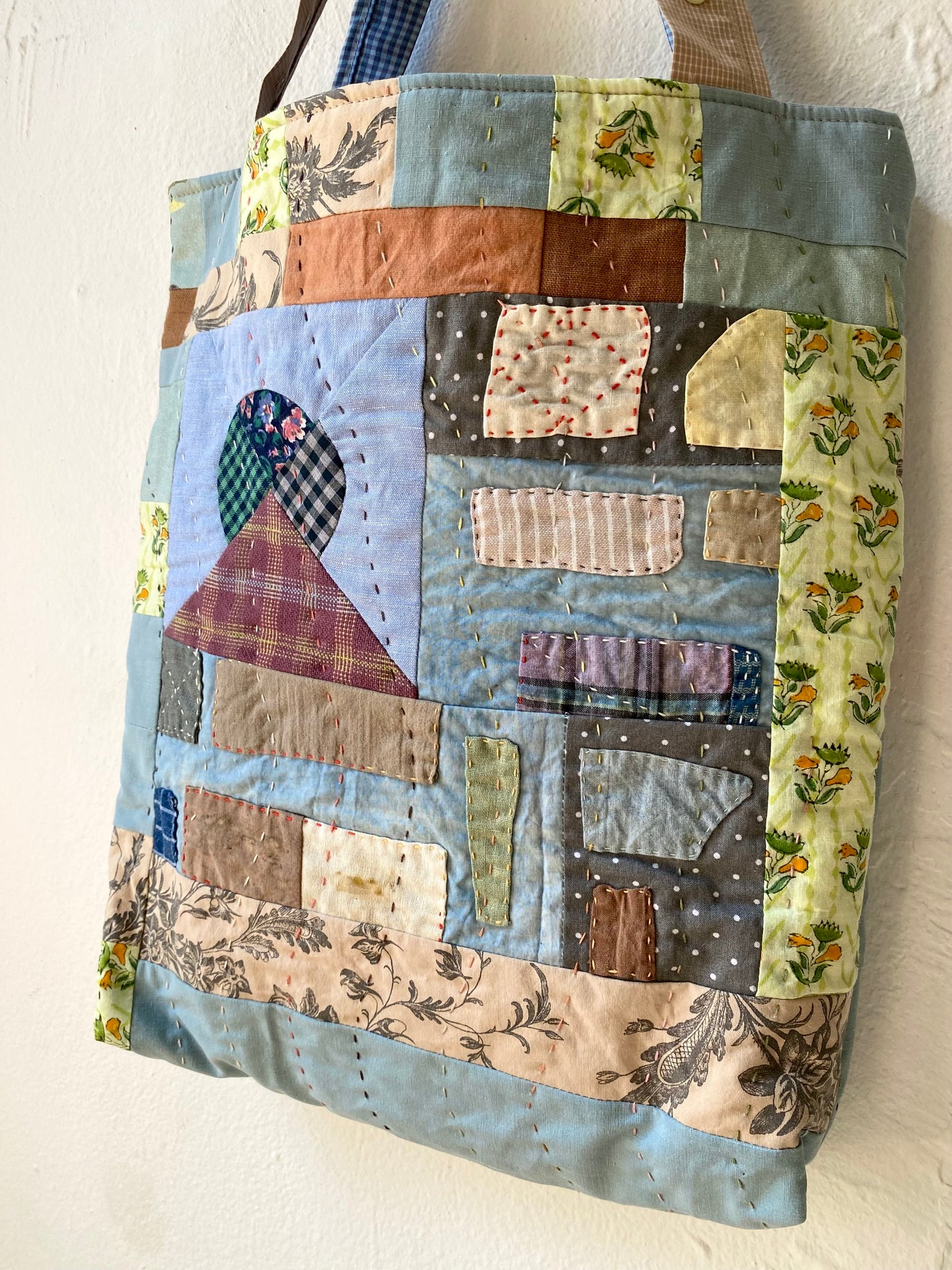 Flower Moon Quilted Tote