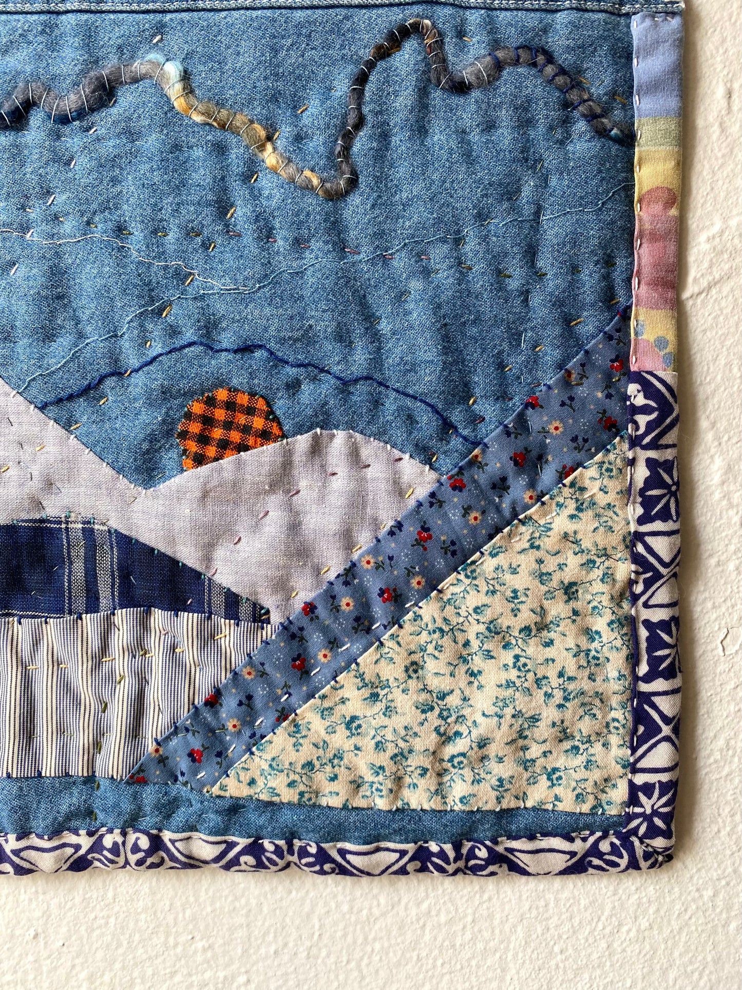 ‘Moonlit Evening’ Mini Wall Quilt