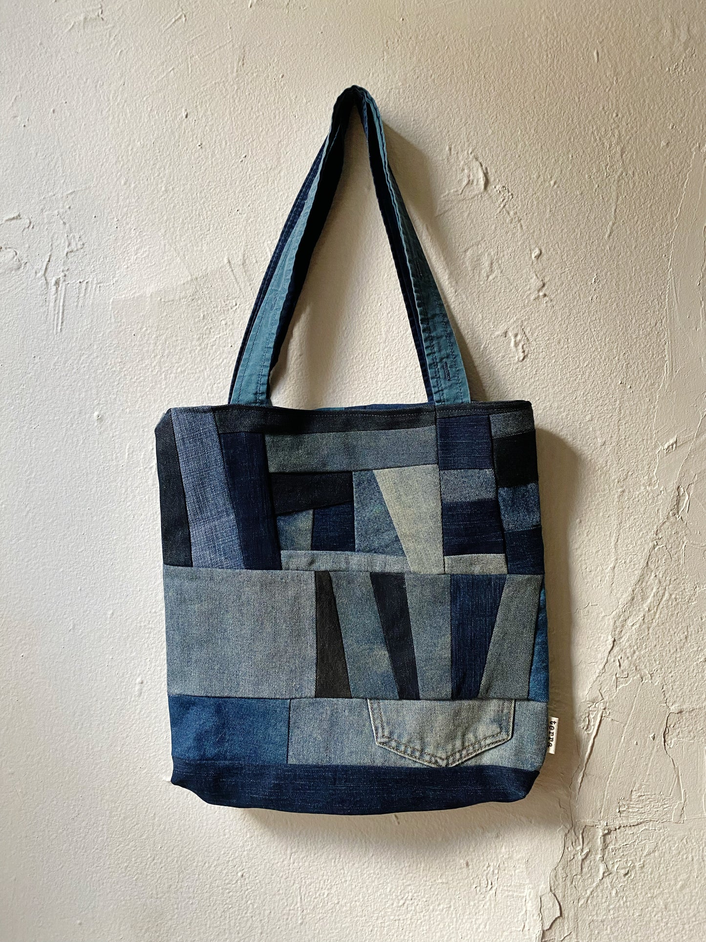 Denim Patchwork Tote