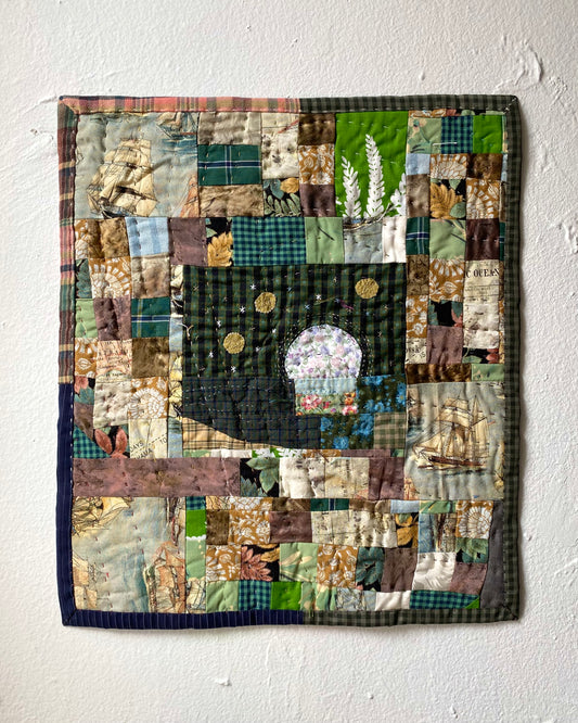 ‘Voyage on a Green Sea’ Wall Quilt