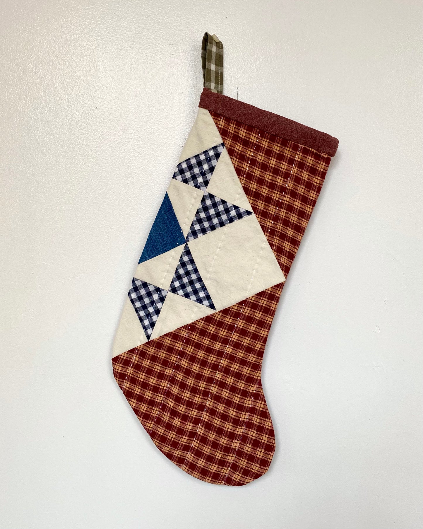 Peppermint Star Stocking